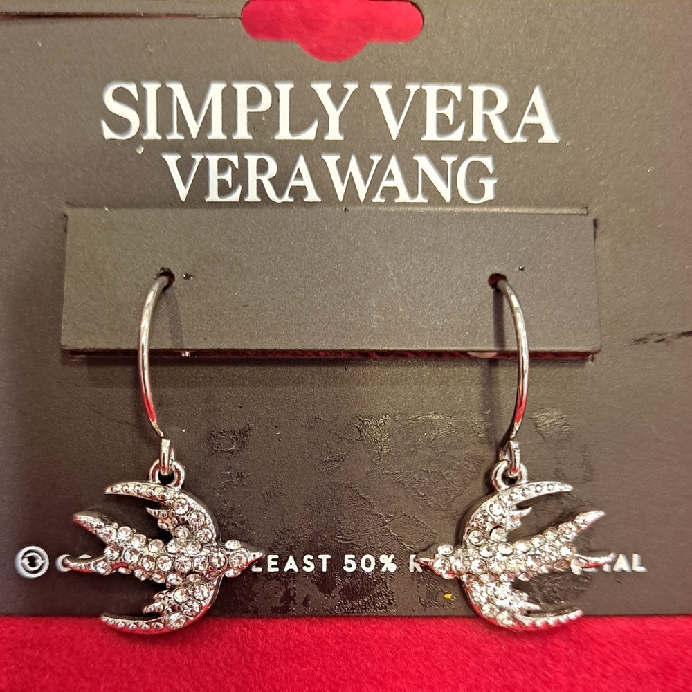 Simply Vera Vera Wang Crystal Bird Earrings